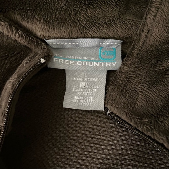 Free Country Brown Fleece Jacket - Picture 6 of 8